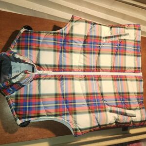 Plaid Womens Puffer Vest